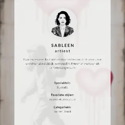Ilustración pop art con cabello verde póster con colores saturados
