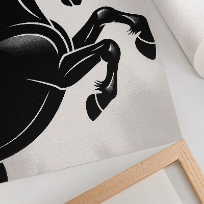 Lienzo decorativo moderno El contraste entre el blanco y el negro y el dinamismo moderno