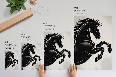 Lienzo decorativo moderno El contraste entre el blanco y el negro y el dinamismo moderno
