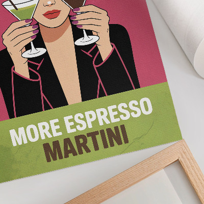Póster Estilo dinámico con colores contrastantes de estilo pop art