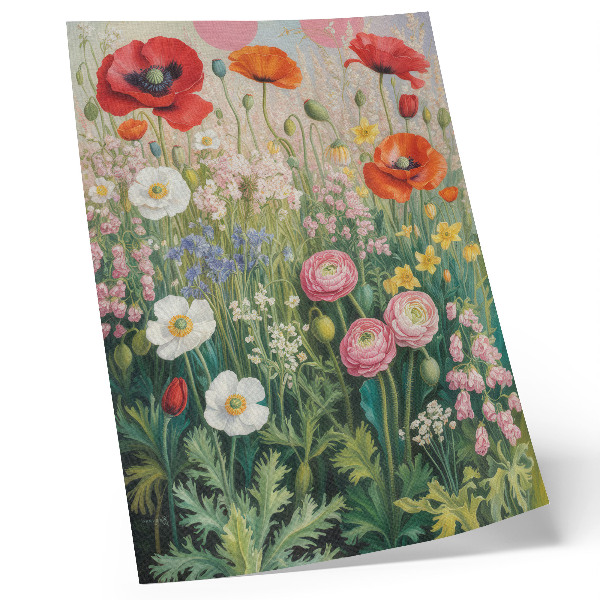 Lámina artística de alta calidad Un derroche floral de colores lleno de vida y energía.