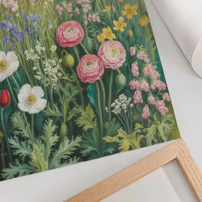Lámina artística floral un derroche de colores lleno de vida y energía