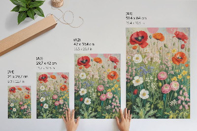 Lámina artística de alta calidad Un derroche floral de colores lleno de vida y energía.