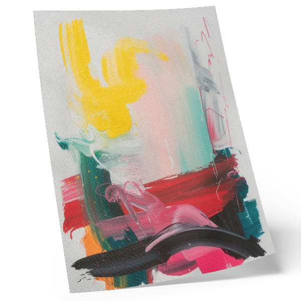 Póster con colores saturados Colores dinámicos llenos de emoción y movimiento.