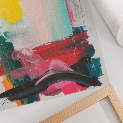 Póster con colores saturados Colores dinámicos llenos de emoción y movimiento.
