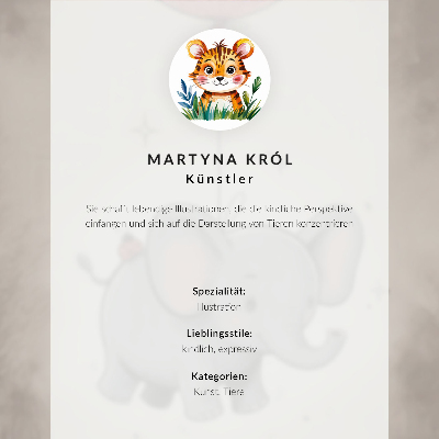 Póster tigre con diseño gráfico en colores intensos