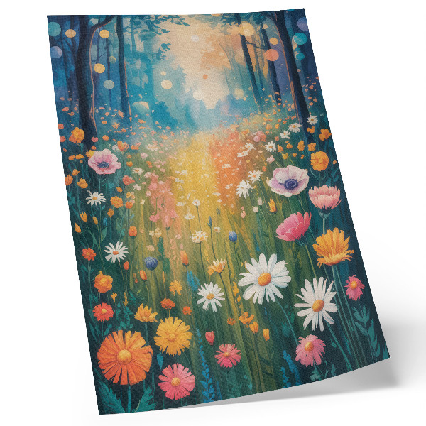 Lienzo decorativo moderno Flores coloridas, estilo moderno, ambiente alegre