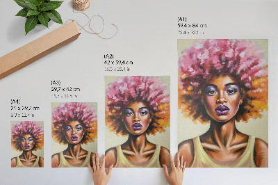 Lámina artística de alta calidad Colores vivos, figura expresiva, fuerte expresión facial