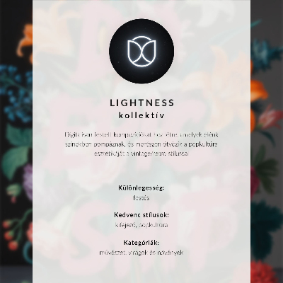 Lienzo decorativo moderno Inscripción brillante sobre un fondo de flores coloridas