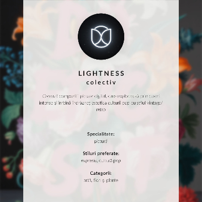 Lienzo decorativo moderno Inscripción brillante sobre un fondo de flores coloridas