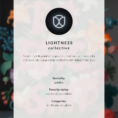 Lienzo decorativo moderno Inscripción brillante sobre un fondo de flores coloridas