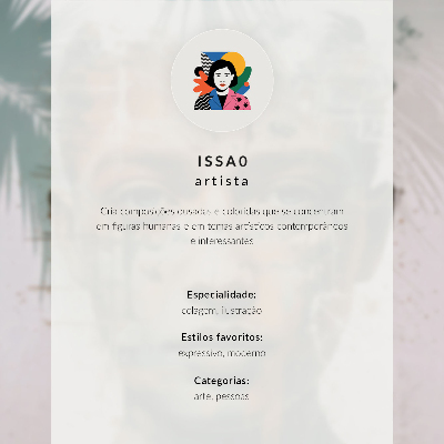 Póster Colores neón y una figura sorprendente