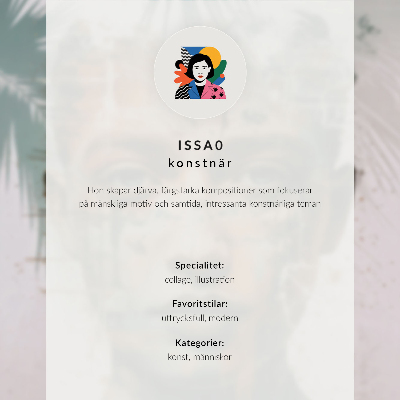 Póster Colores neón y una figura sorprendente