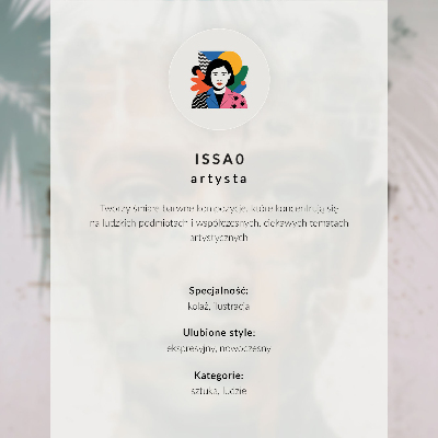 Póster Colores neón y una figura sorprendente