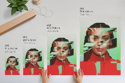 Lámina artística de alta calidad Visión fragmentada de la modernidad del arte pop