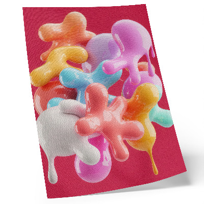 Póster Formas abstractas coloridas de estilo moderno