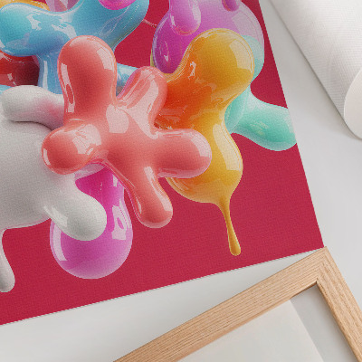Póster Formas abstractas coloridas de estilo moderno