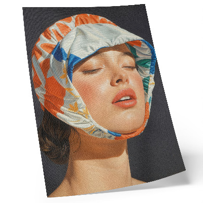 Póster Tocados realistas, colores contrastantes, modernidad
