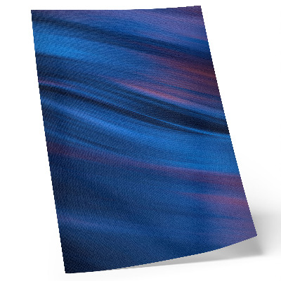 Póster Bandas de color dinámicas en tonos azules