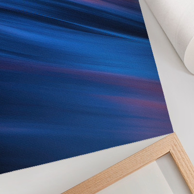 Póster Bandas de color dinámicas en tonos azules