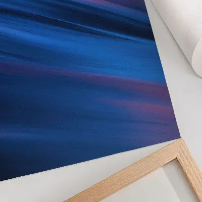 Póster con bandas de color dinámicas en tonos azules