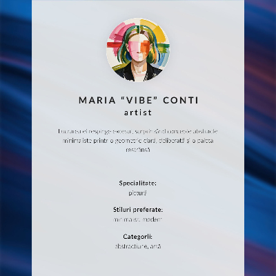 Lámina artística de alta calidad Ondas de color, modernidad relajante