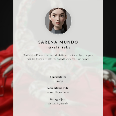 Lienzo decorativo moderno Diseño futurista con un motivo negro y rojo.