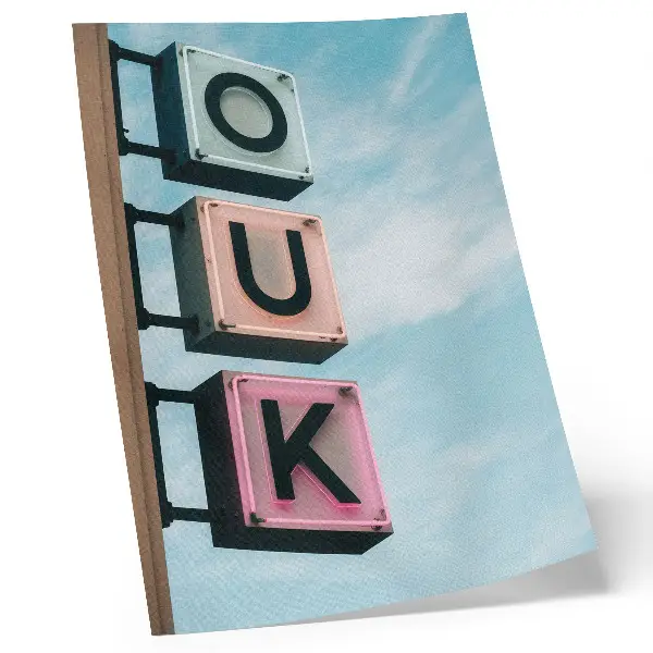 Póster de letras de neón con colores pastel y estilo moderno