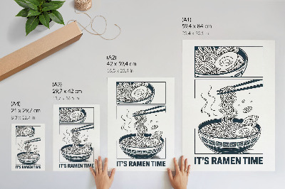 Lámina artística de alta calidad Los palillos para ramen estilo cómic absorben el sabor.