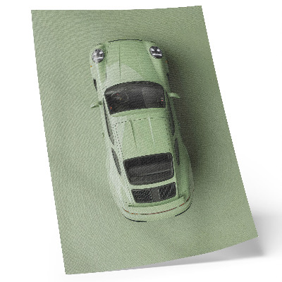 Póster Un coche moderno en tono verde.