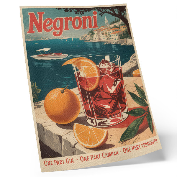 Póster Colores intensos, ambiente vacacional, mar, naranja