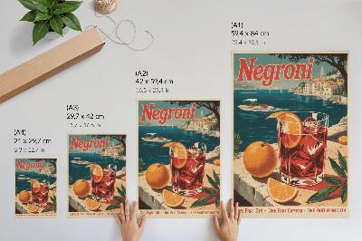 Póster Colores intensos, ambiente vacacional, mar, naranja