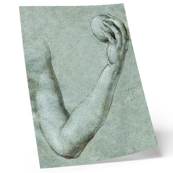 Lienzo decorativo moderno de El brazo de Eva (1507) de Alberto Durero