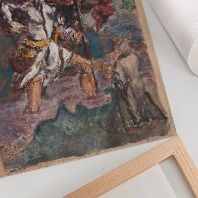 Lámina artística de alta calidad Estudio inspirado en Durero: San Cristóbal II, de Alberto Durero
