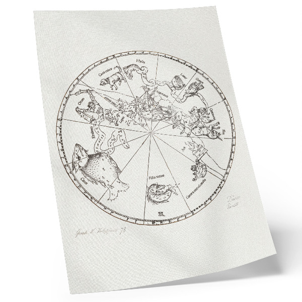 Póster Hemisferio Sur del Globo Celeste (1515) de Albrecht Dürer