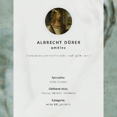 Póster con colores saturados El cuarto nudo, 7 grupos de nudos redondos con centros negros (ca. 1506) de Albrecht Dürer