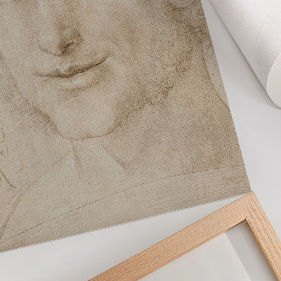 Póster con colores saturados Cabeza de un joven (1503) de Alberto Durero