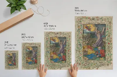 Lienzo decorativo moderno de la obra Cristo en el Monte de los Olivos de Albrecht Dürer y Georg Mack el Viejo