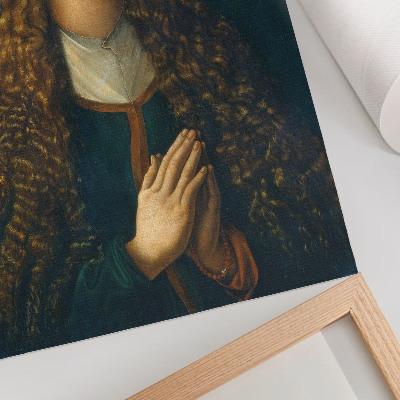 Lámina artística de alta calidad Retrato de una joven con el cabello suelto, 1497, de Alberto Durero.
