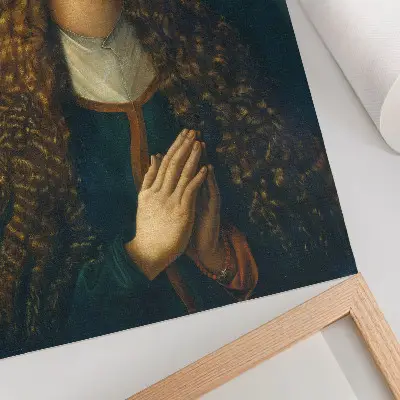 Lámina artística de alta calidad retrato de una joven con el cabello suelto de Alberto Durero, 1497