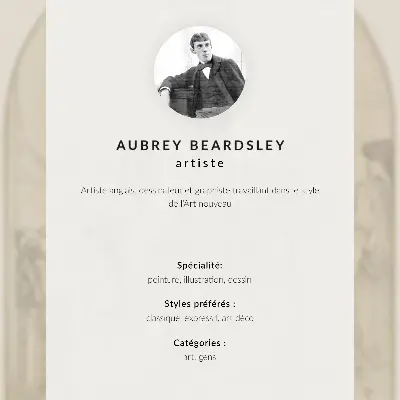 Póster de la obra de Aubrey Beardsley basada en la Lisístrata de Aristófanes con colores saturados