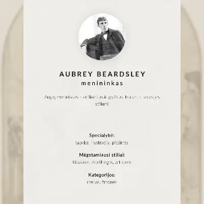 Póster de la obra de Aubrey Beardsley basada en la Lisístrata de Aristófanes con colores saturados