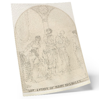 Lienzo decorativo moderno Letanía de María Magdalena por Aubrey Vincent Beardsley