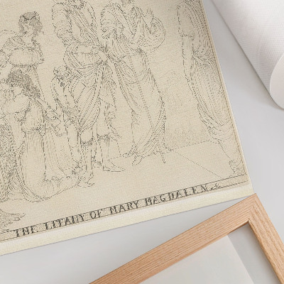 Lienzo decorativo moderno Letanía de María Magdalena por Aubrey Vincent Beardsley