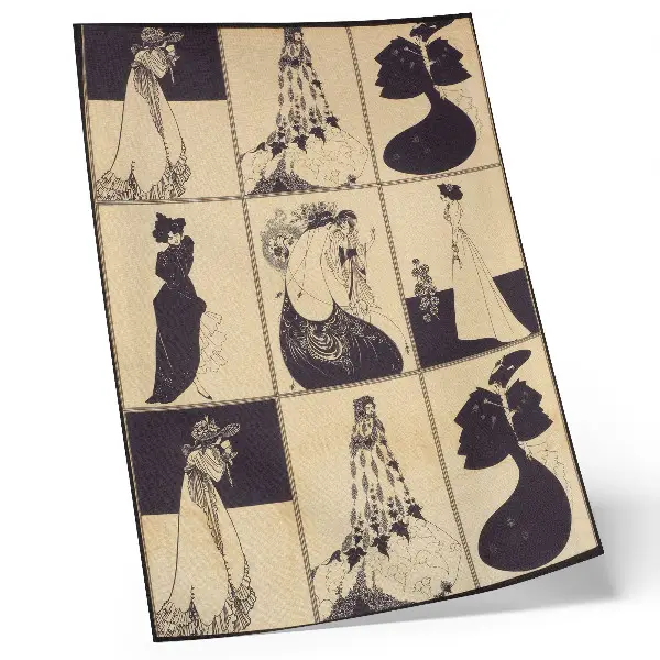 Póster de Aubrey Vincent Beardsley diseño decorativo de panel