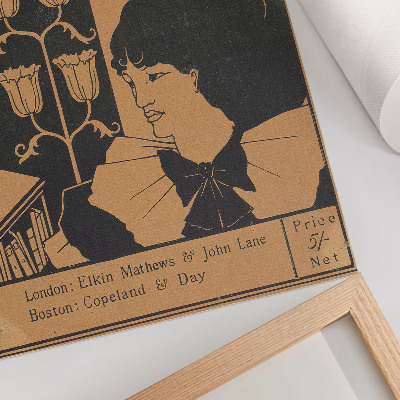Lámina artística de alta calidad Portada de The Yellow Book, una revista trimestral ilustrada, Volumen II, julio de 1894, Aubrey Beardsley.