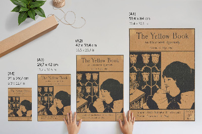 Lámina artística de alta calidad Portada de The Yellow Book, una revista trimestral ilustrada, Volumen II, julio de 1894, Aubrey Beardsley.