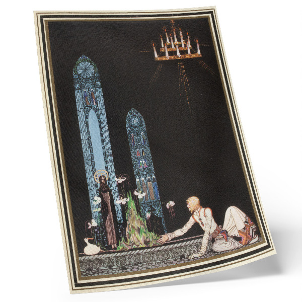 Póster con colores saturados Ilustración de Kay Nielsen para el libro