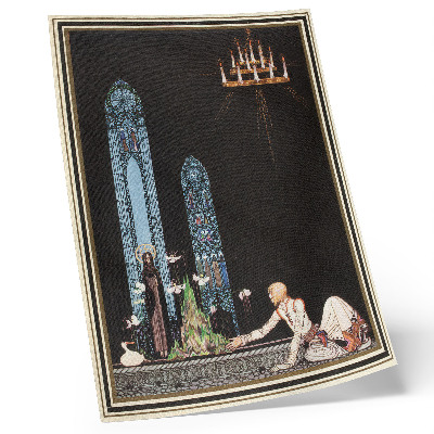 Póster con colores saturados Ilustración de Kay Nielsen para el libro 
