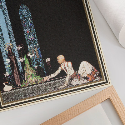 Póster con colores saturados Ilustración de Kay Nielsen para el libro 